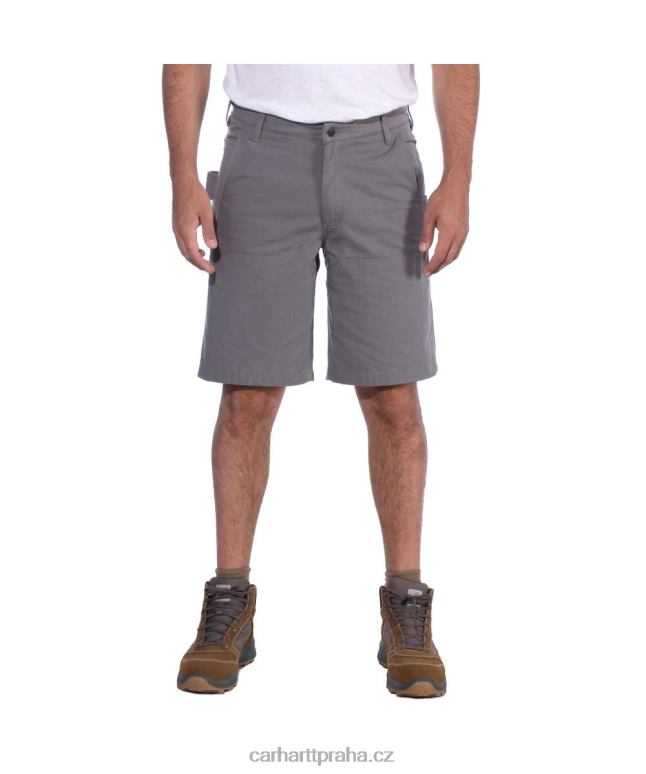 muži ocel robustní flex uvolněný střih užitné pracovní krátké Carhartt 8BL8V148 Černá