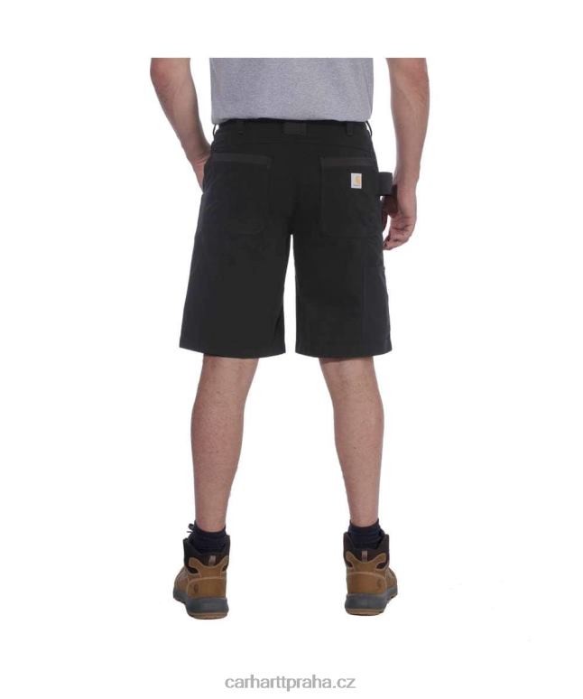 muži ocel robustní flex uvolněný střih užitné pracovní krátké Carhartt 8BL8V148 Černá