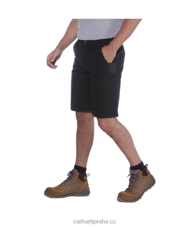 muži ocel robustní flex uvolněný střih užitné pracovní krátké Carhartt 8BL8V148 Černá