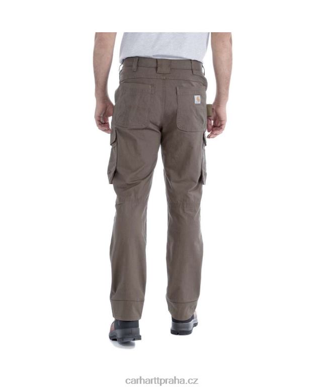 muži ocelové robustní flex uvolněné dvojité přední nákladní pracovní kalhoty Carhartt 8BL8V64 Černá