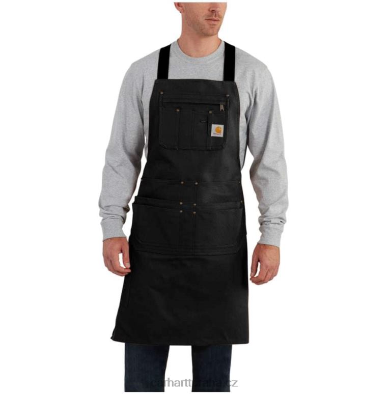 muži pevná kachní zástěra Carhartt 8BL8V12 Černá