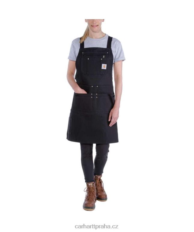 muži pevná kachní zástěra Carhartt 8BL8V12 Černá