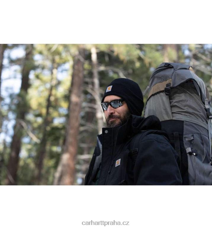 muži pletená čepice Carhartt 8BL8V82 vřes šedý/uhelný vřes