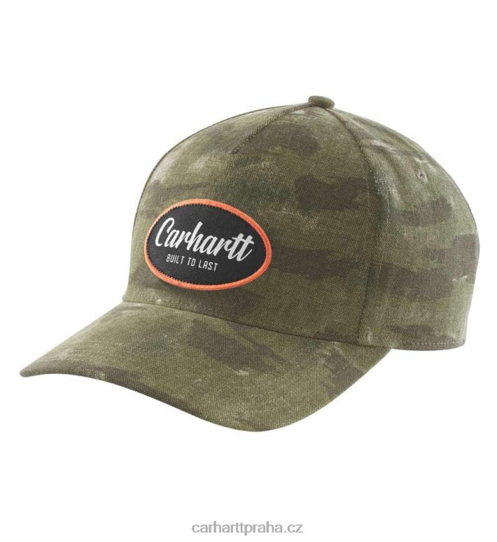 muži plátno vyrobené tak aby vydrželo camo patch cap Carhartt 8BL8V91 bazalka slepá fatique camo
