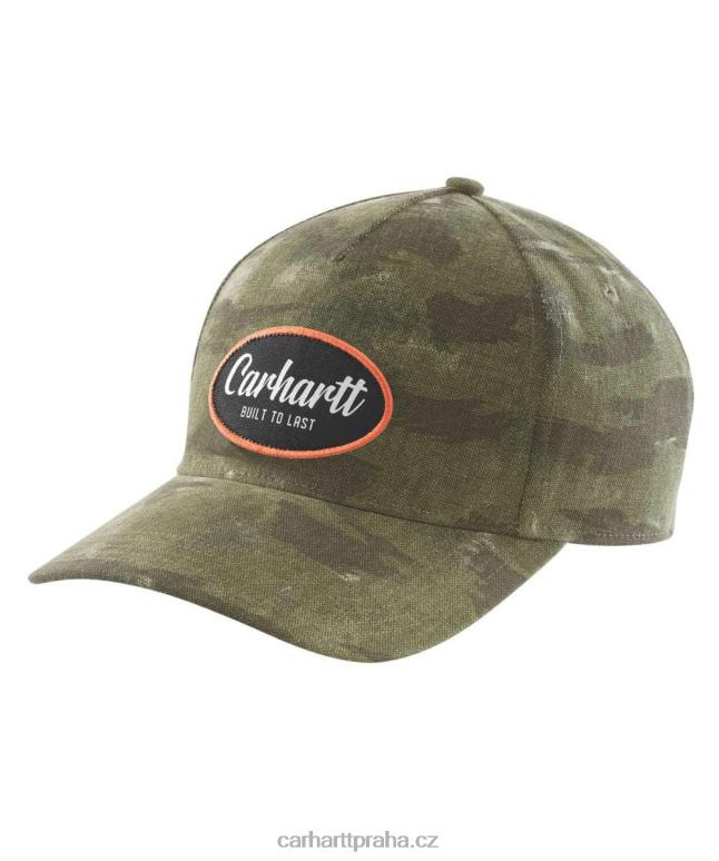 muži plátno vyrobené tak aby vydrželo camo patch cap Carhartt 8BL8V91 bazalka slepá fatique camo