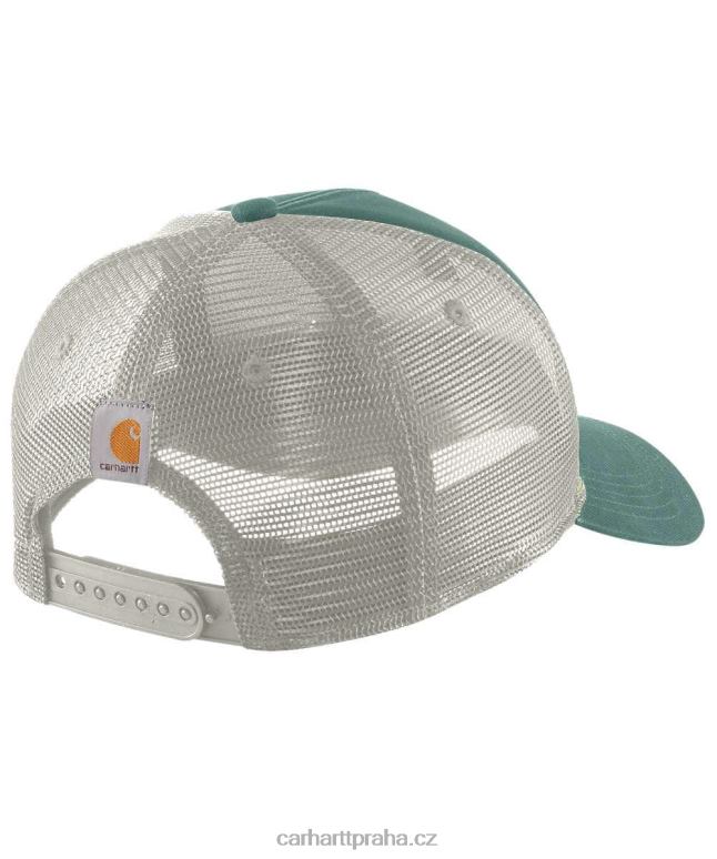 muži plátěná záplatová čepice se síťovinou Carhartt 8BL8V90 Černá