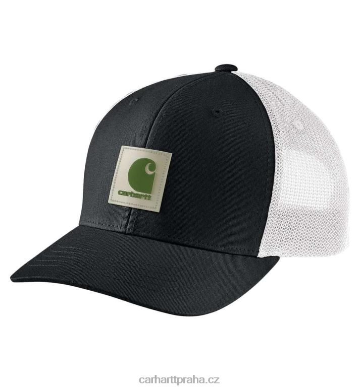 muži robustní flex keprová čepice se síťovinou na zádech Carhartt 8BL8V87 arborvitae černý