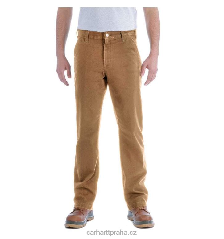 muži robustní flex rovného střihu kachní zužující se noha praktické pracovní kalhoty Carhartt 8BL8V67 Černá