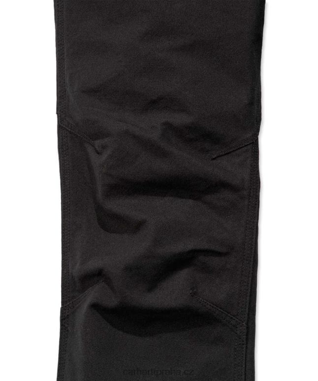 muži robustní flex rovného střihu kachní zužující se noha praktické pracovní kalhoty Carhartt 8BL8V67 Černá