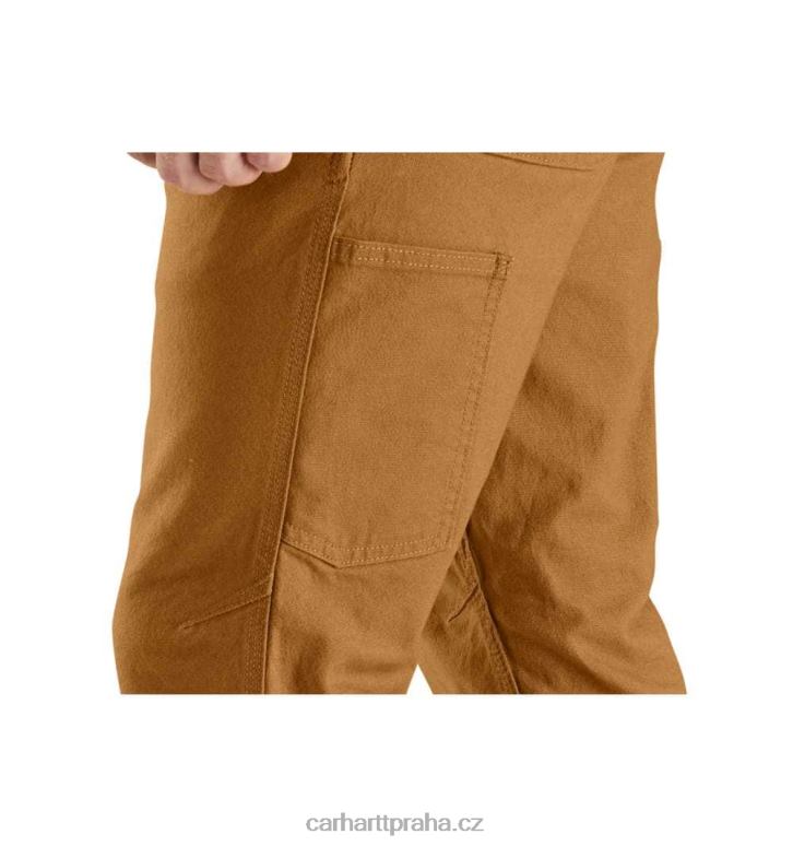 muži robustní flex rovného střihu kachní zužující se noha praktické pracovní kalhoty Carhartt 8BL8V67 Černá