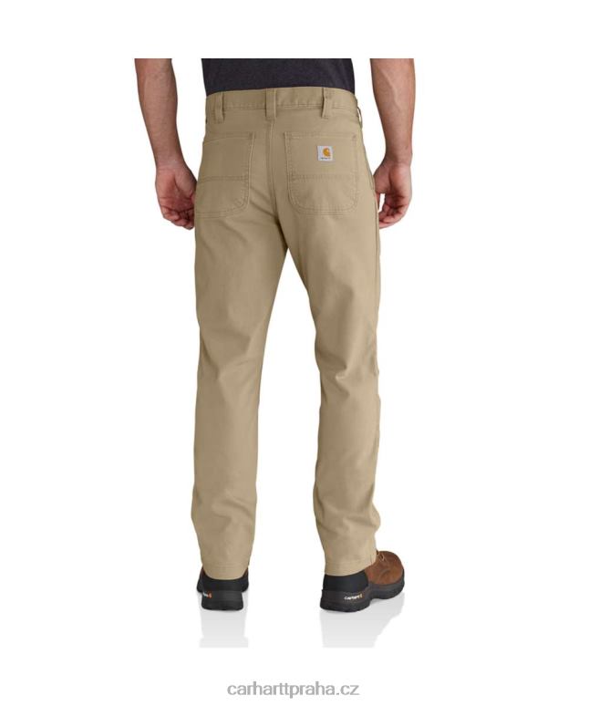 muži robustní flex rovného střihu plátěné 5-kapsové zúžené pracovní kalhoty Carhartt 8BL8V61 Černá