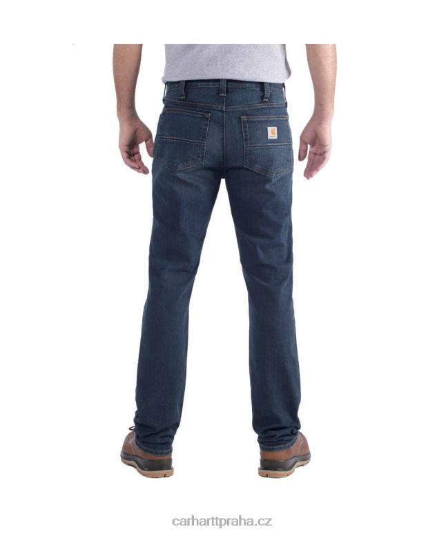 muži robustní flex slim fit zúžené džíny s 5 kapsami Carhartt 8BL8V71 erie