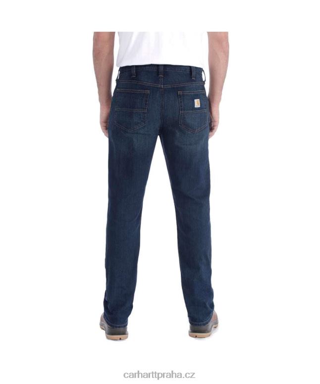 muži robustní flex slim fit zúžené džíny s 5 kapsami Carhartt 8BL8V71 erie