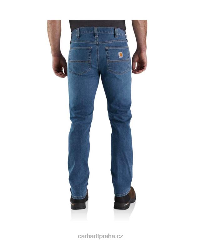 muži robustní flex slim fit zúžené džíny s 5 kapsami Carhartt 8BL8V71 erie