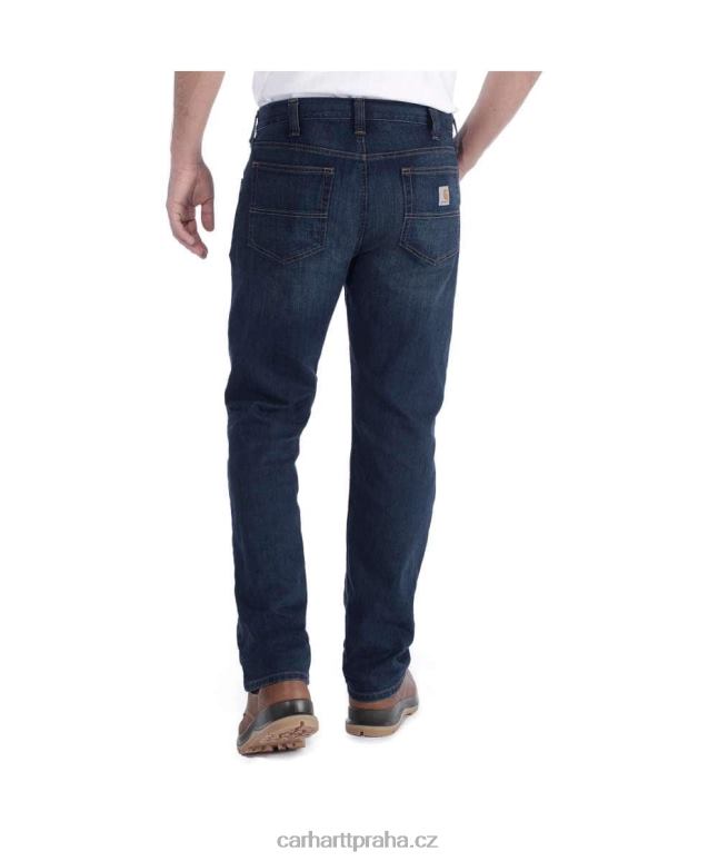 muži robustní flex slim fit zúžené džíny s 5 kapsami Carhartt 8BL8V71 erie