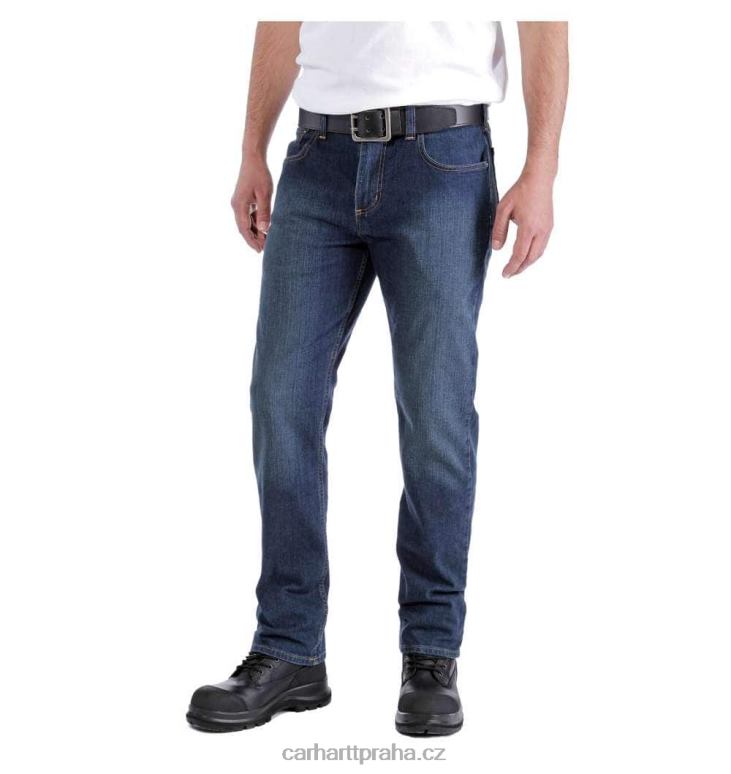 muži robustní flex uvolněné džíny s 5 kapsami Carhartt 8BL8V60 studená voda