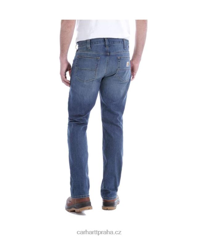 muži robustní flex uvolněné džíny s 5 kapsami Carhartt 8BL8V60 studená voda