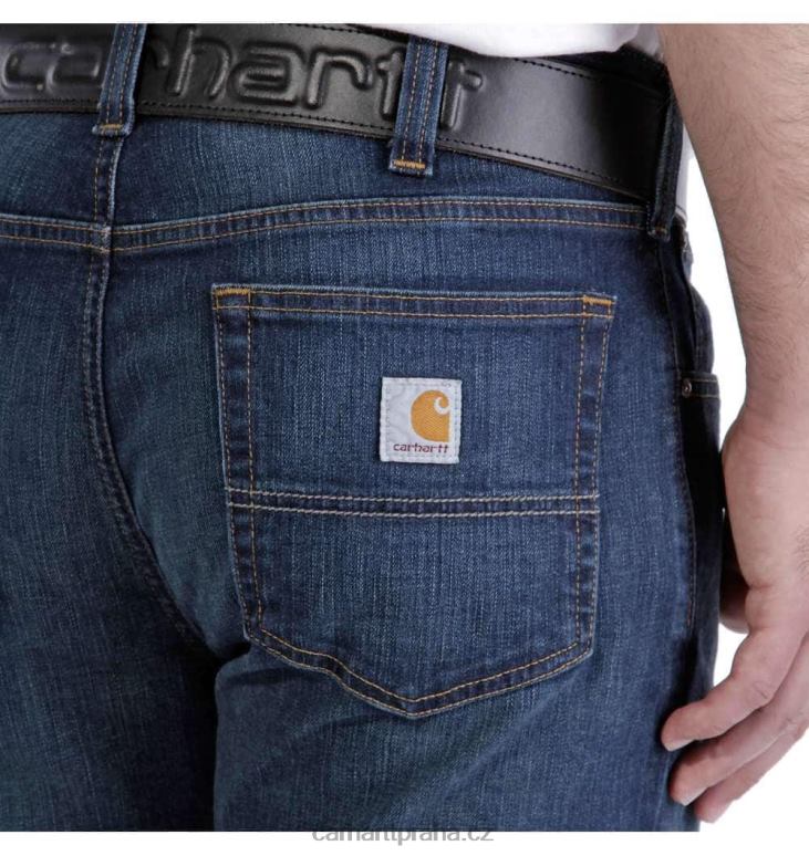 muži robustní flex uvolněné džíny s 5 kapsami Carhartt 8BL8V60 studená voda