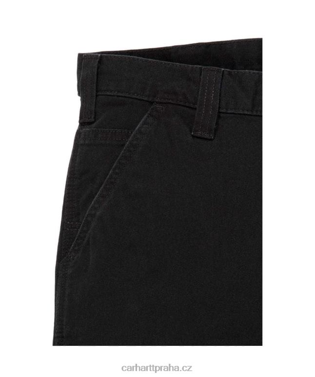 muži robustní flex uvolněné plátěné pracovní kalhoty Carhartt 8BL8V70 tmavě khaki