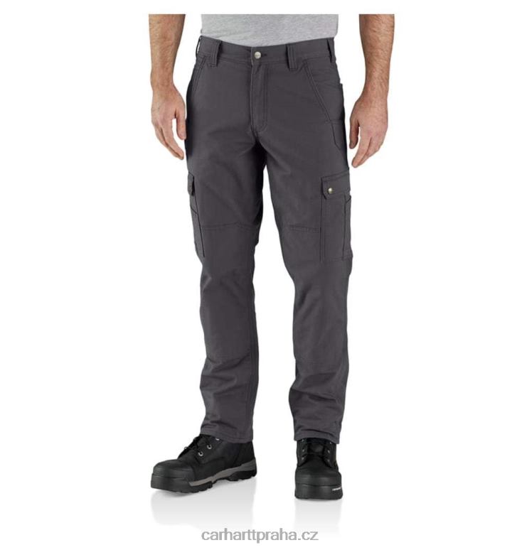 muži robustní flex uvolněné pracovní kalhoty s ripstop cargo fleecem podšité Carhartt 8BL8V55 bazalka