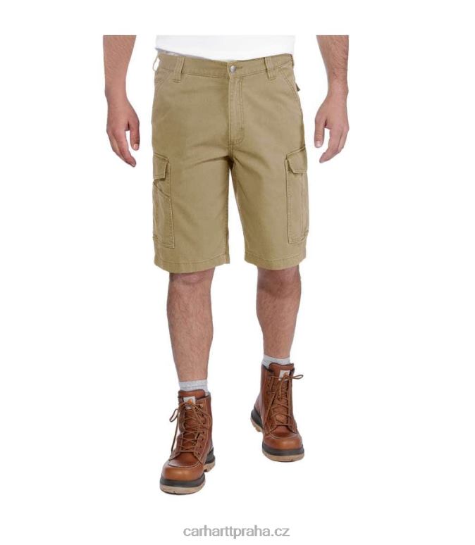 muži robustní flex uvolněný střih plátěný náklad práce krátký Carhartt 8BL8V149 tmavě khaki