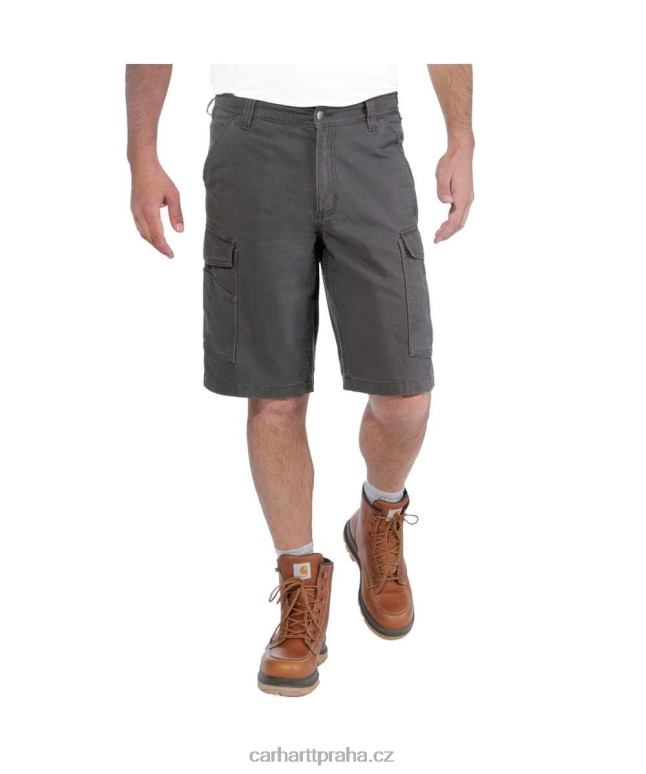 muži robustní flex uvolněný střih plátěný náklad práce krátký Carhartt 8BL8V149 tmavě khaki