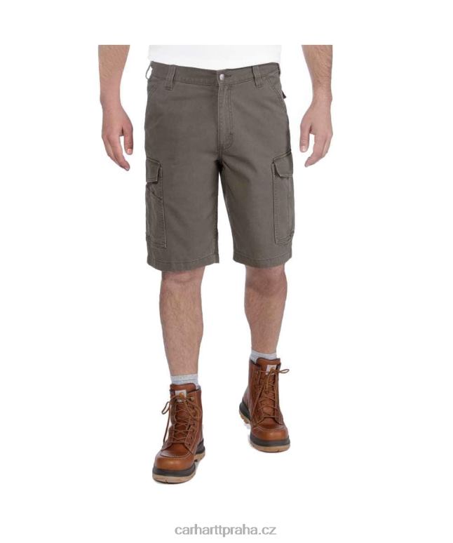 muži robustní flex uvolněný střih plátěný náklad práce krátký Carhartt 8BL8V149 tmavě khaki