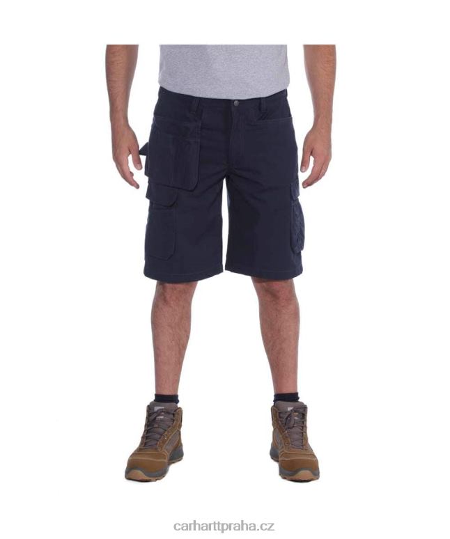 muži robustní flex uvolněný střih ripstop cargo multi pkt work short Carhartt 8BL8V151 Černá