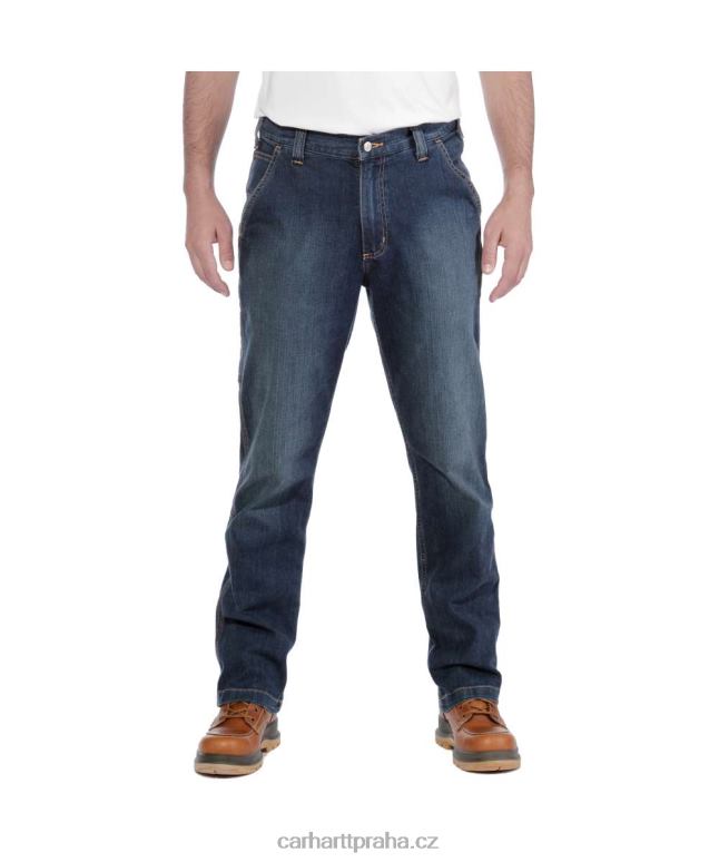 muži robustní flex uvolněný střih užitkové džíny Carhartt 8BL8V53 nadřízený