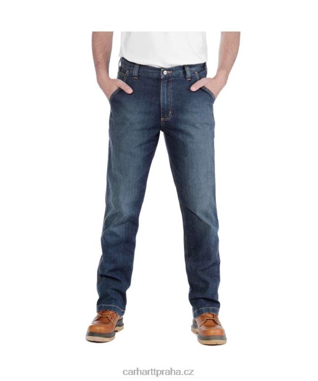 muži robustní flex uvolněný střih užitkové džíny Carhartt 8BL8V53 nadřízený