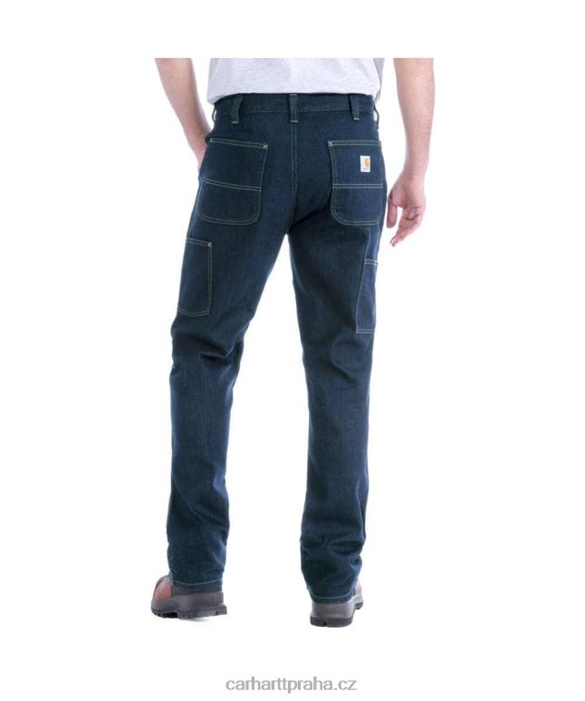 muži robustní flex uvolněný střih užitkové džíny s dvojitým předním dílem Carhartt 8BL8V65 erie