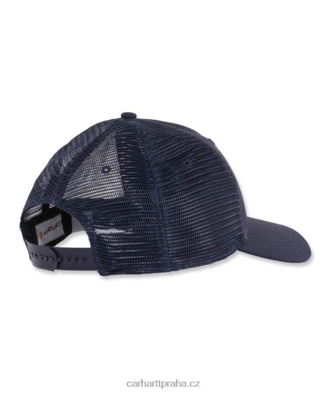 muži robustní profesionální série plátěná síťovaná zadní čepice Carhartt 8BL8V85 Černá