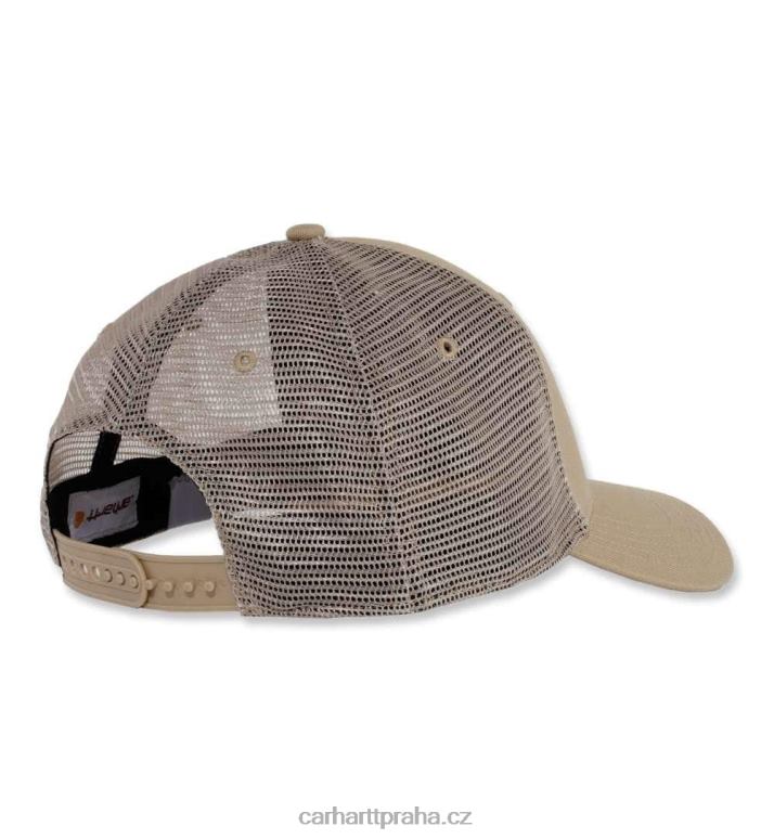 muži robustní profesionální série plátěná síťovaná zadní čepice Carhartt 8BL8V85 Černá