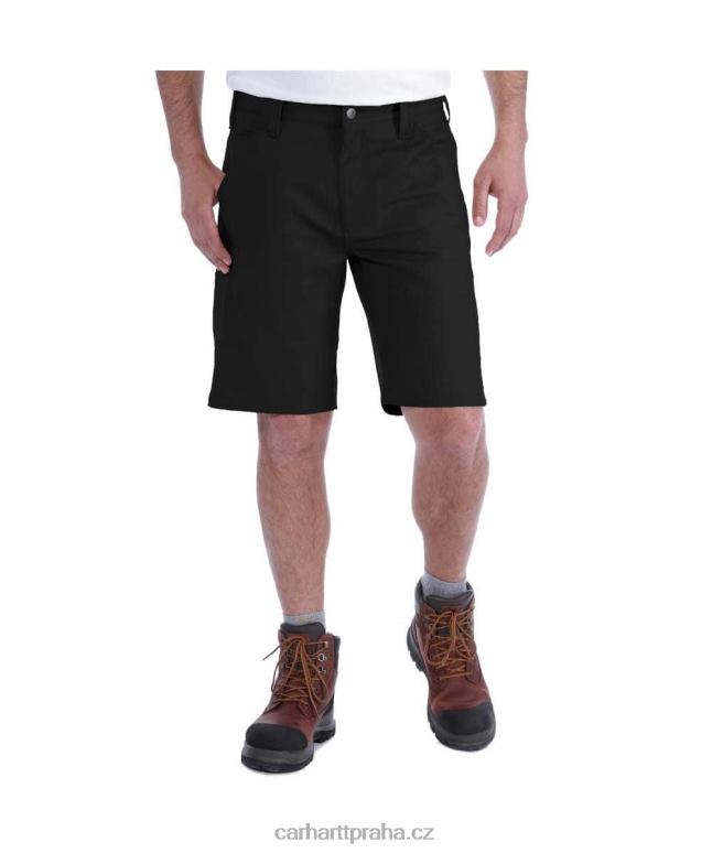 muži robustní profesionální série robustní flex uvolněné plátno funguje na krátkou dobu Carhartt 8BL8V147 Černá
