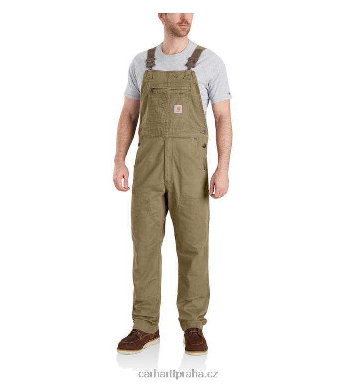 muži robustní pružný plátěný bryndáček uvolněného střihu Carhartt 8BL8V75 tmavě khaki
