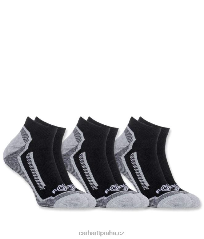 muži silové výkonové ponožky 3 páry Carhartt 8BL8V168 Černá