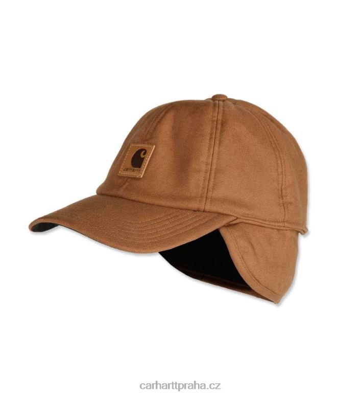 muži strečová krytka klapky na uši Carhartt 8BL8V93 carhartt hnědá