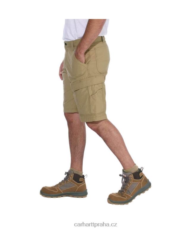 muži síla uvolněný fit ripstop cargo work short Carhartt 8BL8V150 asfalt