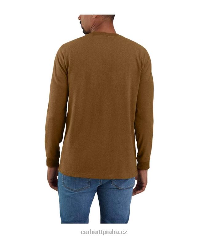 muži uvolněné střihové tričko s dlouhým rukávem a super dux grafikou Carhartt 8BL8V140 Černá