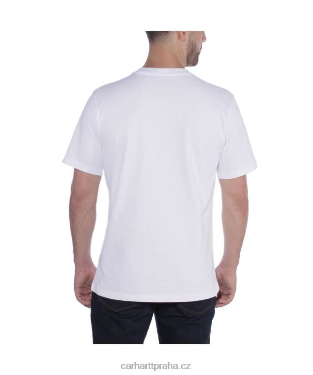 muži uvolněné tričko těžké váhy s krátkým rukávem Carhartt 8BL8V124 Černá