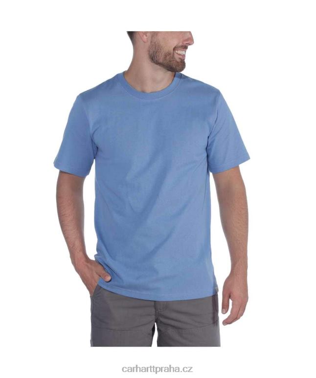 muži uvolněné tričko těžké váhy s krátkým rukávem Carhartt 8BL8V124 Černá