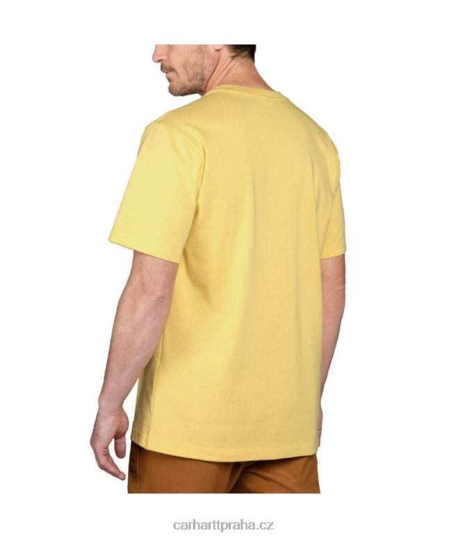 muži uvolněné tričko těžké váhy s krátkým rukávem K87 do kapsy Carhartt 8BL8V116 alpský modrý vřes