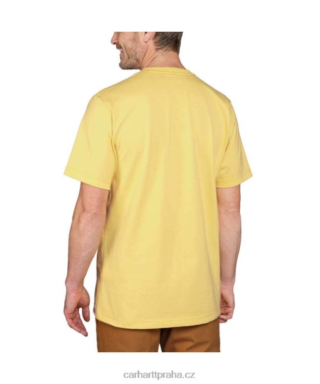 muži uvolněné tričko těžké váhy s krátkým rukávem a grafikou Carhartt 8BL8V118 Černá