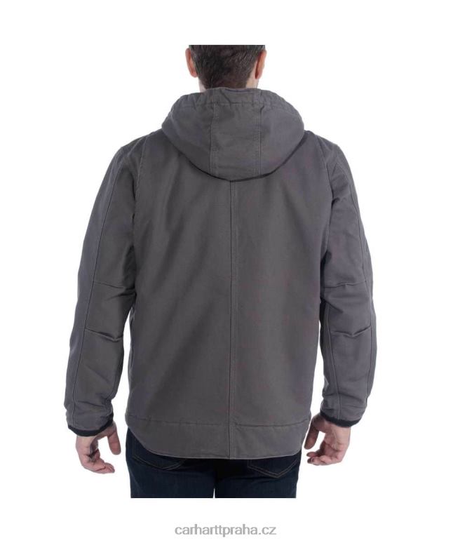 muži užitková bunda uvolněného střihu sepranou kachní šerpou Carhartt 8BL8V14 Černá