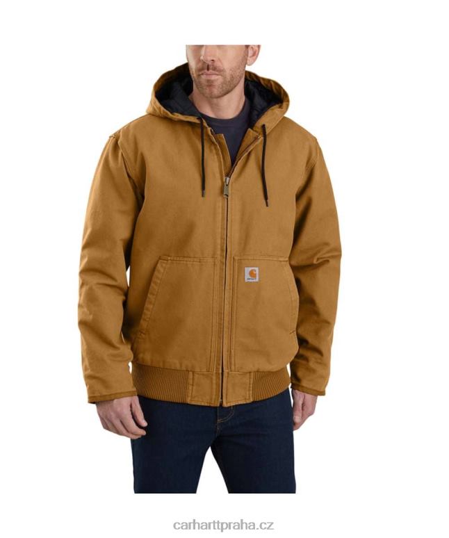 muži volný střih praná kachna izolovaná aktivní jac Carhartt 8BL8V13 Černá