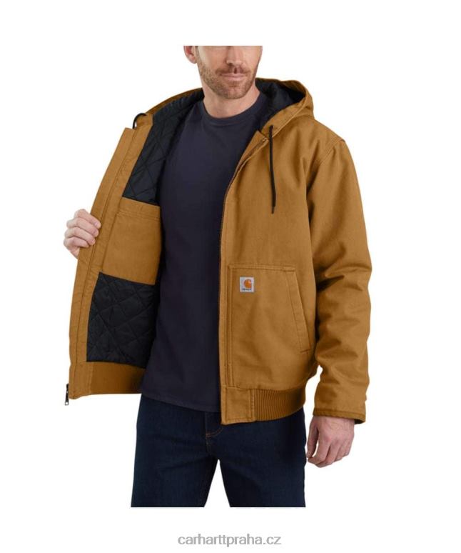 muži volný střih praná kachna izolovaná aktivní jac Carhartt 8BL8V13 Černá