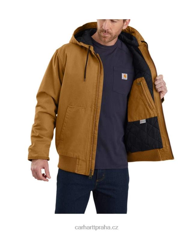 muži volný střih praná kachna izolovaná aktivní jac Carhartt 8BL8V13 Černá