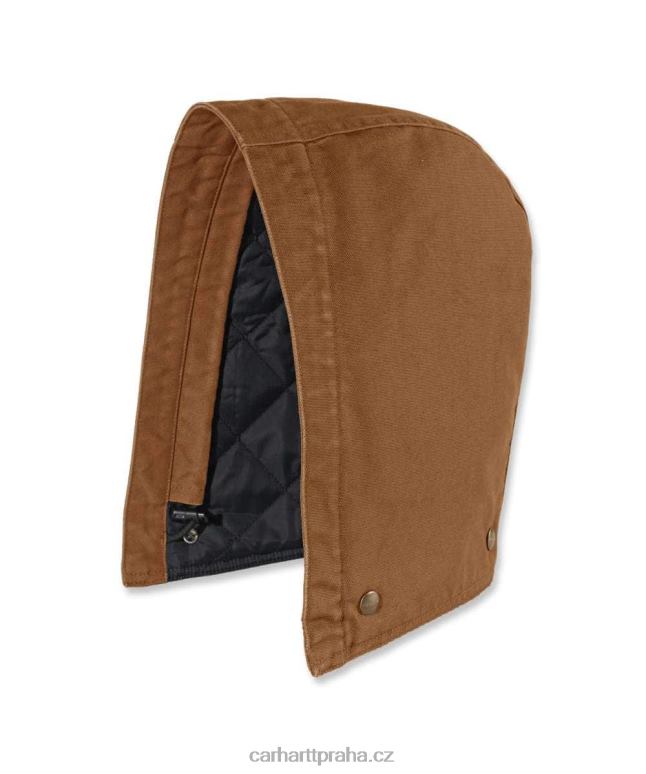 muži vypraná kachna zateplená kapuce Carhartt 8BL8V33 Černá