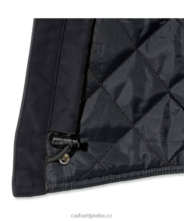 muži vypraná kachna zateplená kapuce Carhartt 8BL8V33 Černá