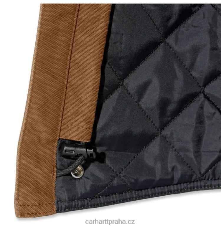 muži vypraná kachna zateplená kapuce Carhartt 8BL8V33 Černá